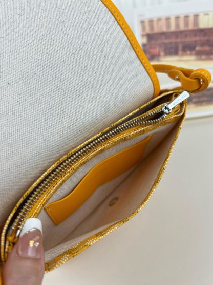 Replica Goyard Plumet Pocket Wallet Strap Bags Yellow #3390 - Image 11