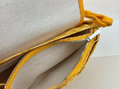Replica Goyard Plumet Pocket Wallet Strap Bags Yellow #3390 - Image 5
