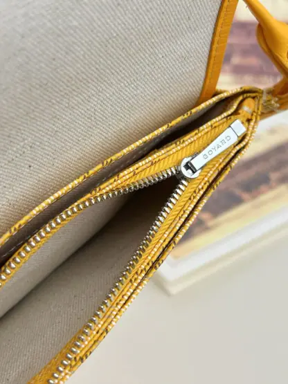 Replica Goyard Plumet Pocket Wallet Strap Bag Yellow #3409 - Image 6