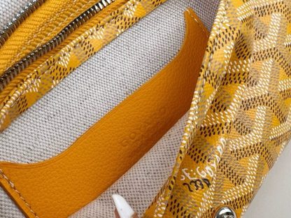 Replica Goyard Plumet Pocket Wallet Strap Bags Yellow #3390 - Image 9