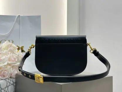 Replica Dior Medium Dior Bobby Bag Black Box Calfskin #3487 - Image 13