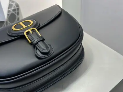 Replica Dior Medium Dior Bobby Bag Black Box Calfskin #3487 - Image 8