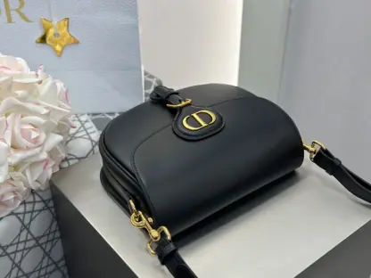 Replica Dior Medium Dior Bobby Bag Black Box Calfskin #3487 - Image 12
