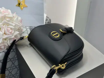 Replica Dior Medium Dior Bobby Bag Black Box Calfskin #3487 - Image 14