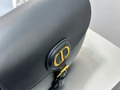 Replica Dior Medium Dior Bobby Bag Black Box Calfskin #3487 - Image 2