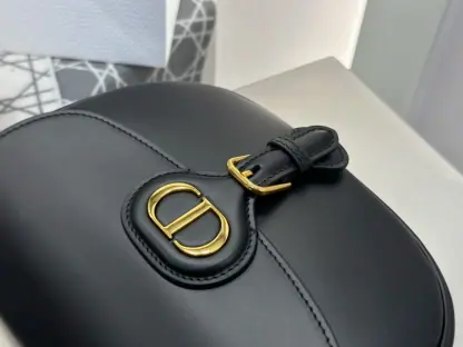Replica Dior Medium Dior Bobby Bag Black Box Calfskin #3487 - Image 7