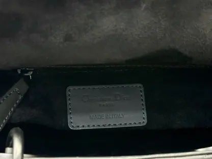 Replica Mini Lady Dior Bag Black Ultramatte Cannage Calfskin #3479 - Image 3