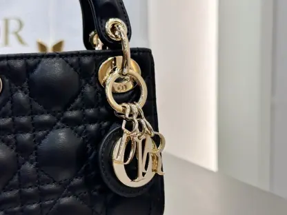 Replica Dior Lady Dior Micro Bag Powder Pink Cannage Lambskin #3490 - Image 5