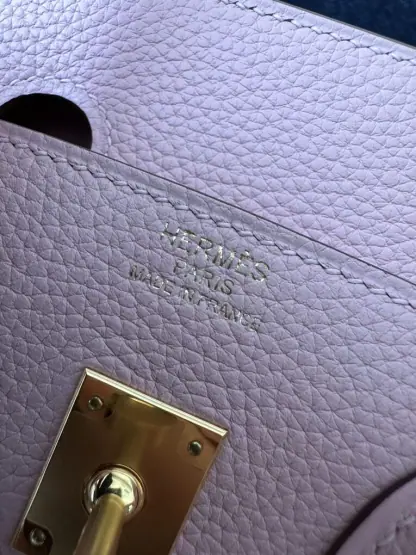 Replica Hermes Birkin 25cm 3Q Pink Handmade Hand Stitching Togo Gold Hardware #3511 - Image 2