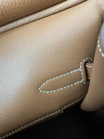 Replica Hermes Birkin 35 CC37 Gold Handmade Togo Gold #3533 - Image 2