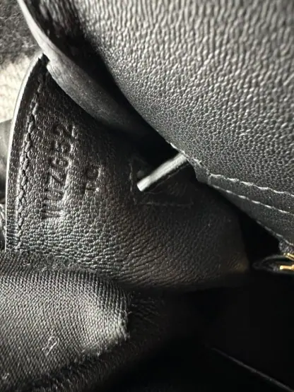 Replica Hermes Birkin 25cm CC89 Noir Handmade Hand Stitching Togo Gold Hardware #3507 - Image 3