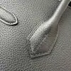 Replica Hermes Birkin 25cm CC89 Noir Handmade Hand Stitching Togo Gold Hardware #3507 - Image 6