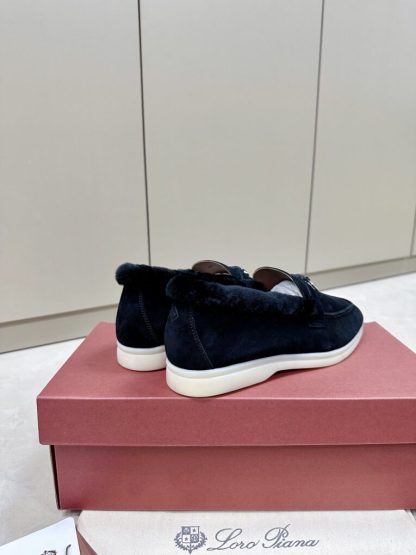 Replica Loro Piana 2024 Summer Charms Walk Loafers Full Black Vip Quality #3662 - Image 2