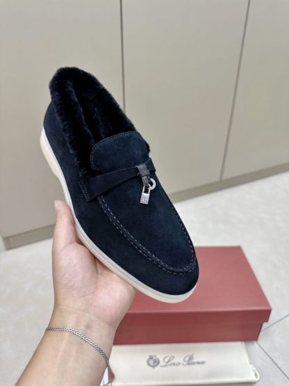 Replica Loro Piana 2024 Summer Charms Walk Loafers Full Black Vip Quality #3662 - Image 5