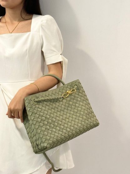 Replica Bottega Veneta Medium Andiamo Tote Bag Top handle bag Travertine #3640 - Image 3