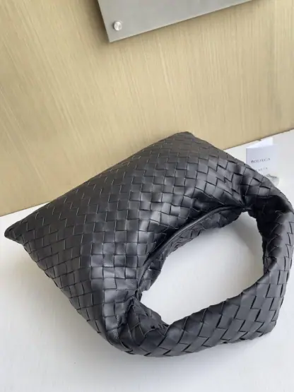 Replica Bottega Veneta Small Hop Black Shoulder Bag Calf Leather #3697 - Image 8