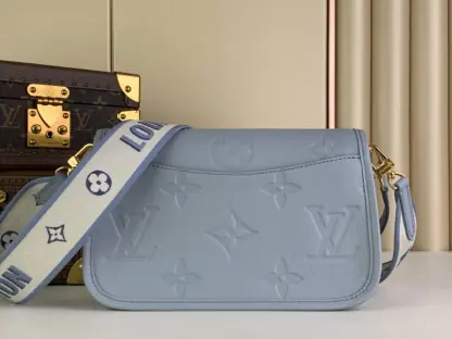 Replica Louis Vuitton Diane Satchel Bag M46846 Blue Hour #3677 - Image 8