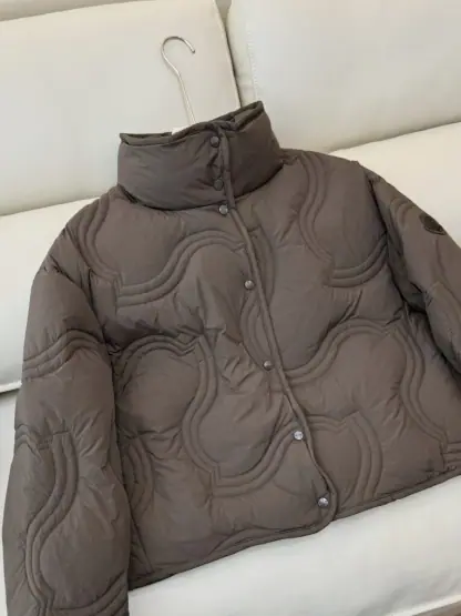 Replica Moncler Women's BERYL SHORT DOWN JACKET Brown 2024 #3745 - Image 8