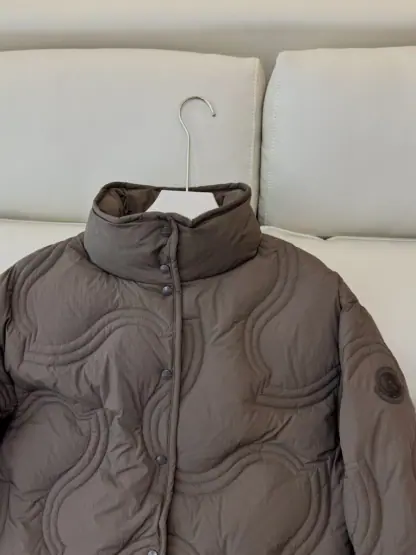 Replica Moncler Women's BERYL SHORT DOWN JACKET Brown 2024 #3745 - Image 5