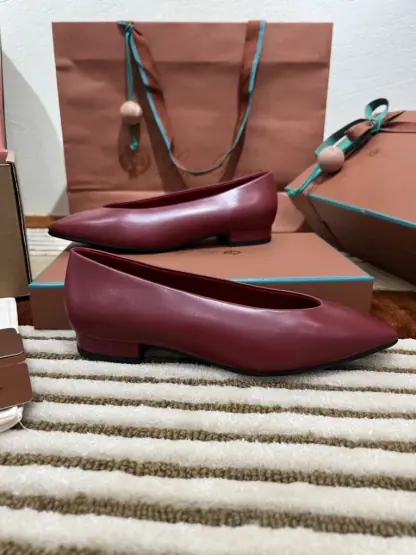 Loro Piana 2024 Rebecca Ballerinas Calfskin Women's Loafer Camu Fruit Highend Quality #3624 - Image 8