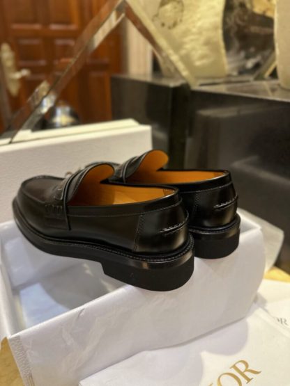 Replica Dior Boy Platform Loafer Women's Shoes Real Leather Shoes #3718 - Image 11