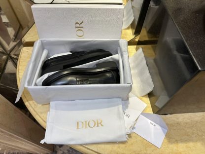 Replica Dior Boy Platform Loafer Women's Shoes Real Leather Shoes #3718 - Image 13