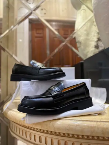Replica Dior Boy Platform Loafer Women's Shoes Real Leather Shoes #3718 - Image 14