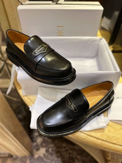 Replica Dior Boy Platform Loafer Women's Shoes Real Leather Shoes #3718 - Image 16