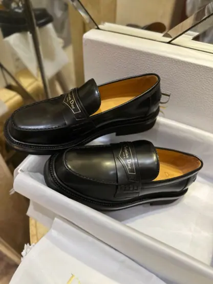 Replica Dior Boy Platform Loafer Women's Shoes Real Leather Shoes #3718 - Image 18