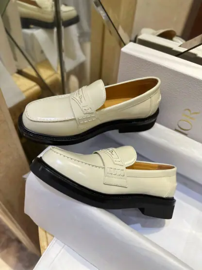 Replica Dior Boy Platform Loafer Women's Shoes Real Leather Shoes #3719 - Image 15
