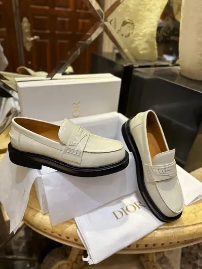 Replica Dior Boy Platform Loafer Women's Shoes Real Leather Shoes #3719 - Image 16