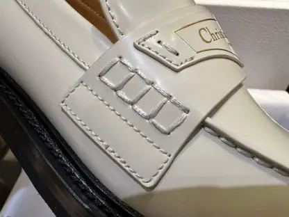 Replica Dior Boy Platform Loafer Women's Shoes Real Leather Shoes #3719 - Image 3