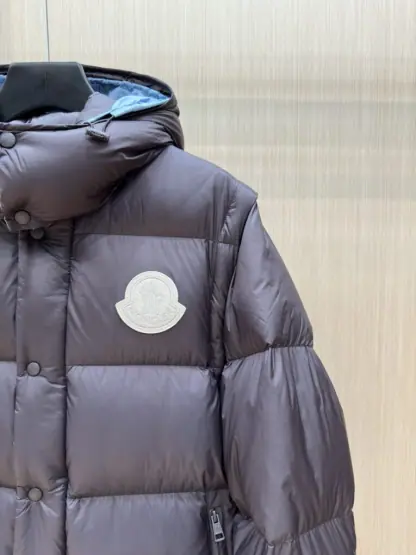 Replica Moncler Men's CYCLONE 2-IN-1 DOWN JACKET DARK BROWN 2024 #3747 - Image 2