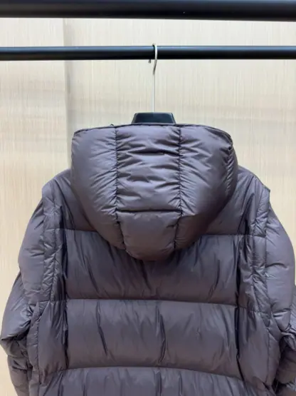 Replica Moncler Men's CYCLONE 2-IN-1 DOWN JACKET DARK BROWN 2024 #3747 - Image 8
