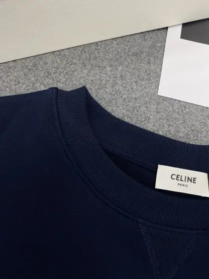 Replica Women's Oversized Celine Sweatshirt in Cotton Fleece #3600 - Image 14