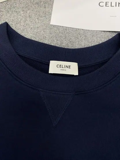 Replica Women's Oversized Celine Sweatshirt in Cotton Fleece #3600 - Image 18