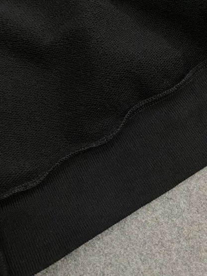 Replica Vip Quality Louis Vuitton Men's Cotton Signature Crewneck Sweatshirt Black 1AFVAQ #3736 - Image 8