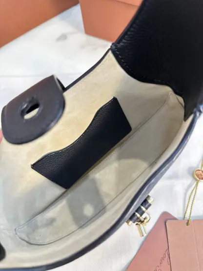 Replica Loro Piana Bobbin Medium Leather Hobo Bag #3727 - Image 9