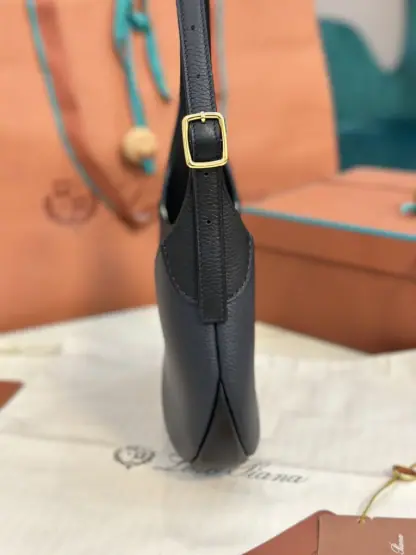 Replica Loro Piana Bobbin Medium Leather Hobo Bag #3727 - Image 7