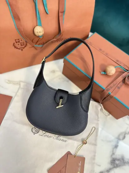 Replica Loro Piana Bobbin Medium Leather Hobo Bag #3727 - Image 5