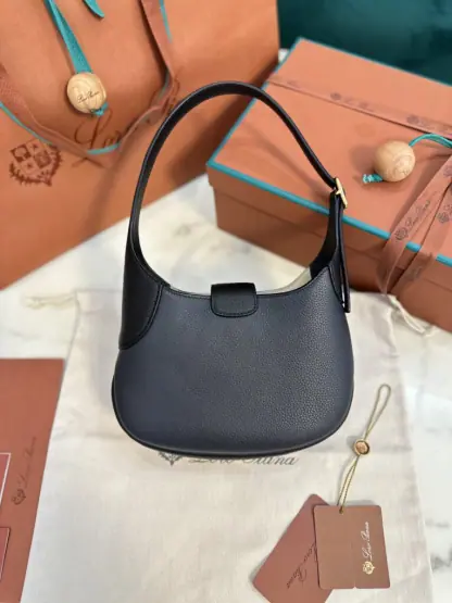 Replica Loro Piana Bobbin Medium Leather Hobo Bag #3727 - Image 4