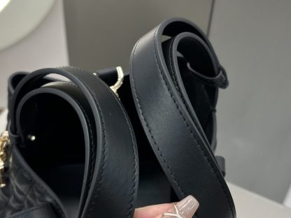 Replica Small Dior Toujours Bag Black Macrocannage Calfskin #3619 - Image 7