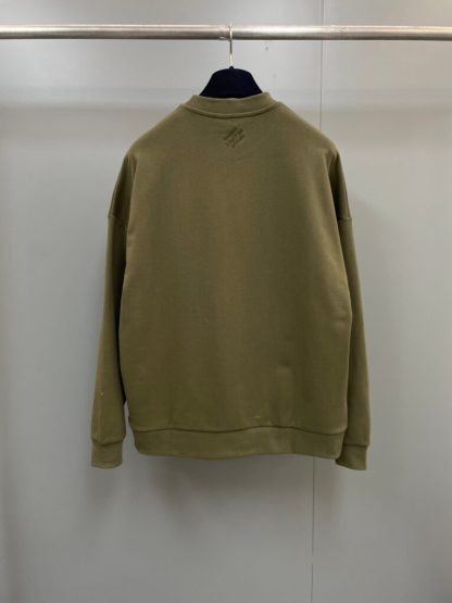 Replica Louis Vuitton Men's Cotton Signature Crewneck Olive 1AFJHB #3607 - Image 9