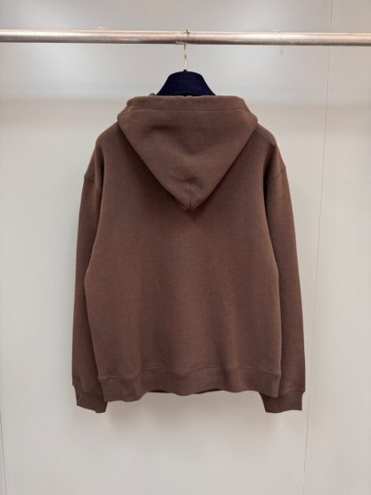 Replica Louis Vuitton Men's Embellished Cotton Hoodie 1AFWVV #3606 - Image 3