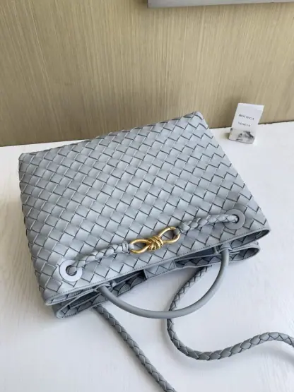 Replica Bottega Veneta Medium Andiamo Tote Bag Top handle bag Sterling #3644 - Image 13