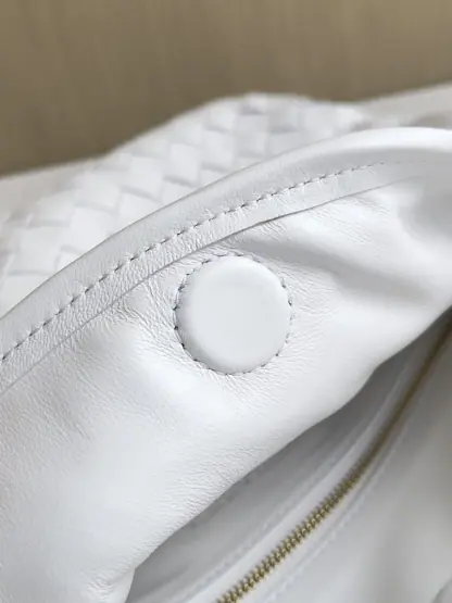 Replica Bottega Veneta Small Hop White Shoulder Bag Calf Leather #3699 - Image 4