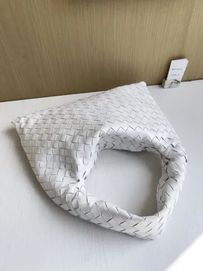 Replica Bottega Veneta Small Hop White Shoulder Bag Calf Leather #3699 - Image 8