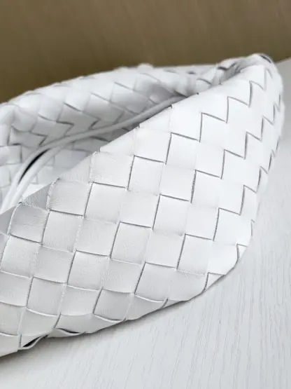 Replica Bottega Veneta Small Hop White Shoulder Bag Calf Leather #3699 - Image 9