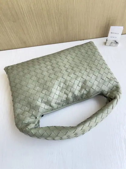 Replica Bottega Veneta Small Hop Travertine Shoulder Bag Calf Leather #3698 - Image 6