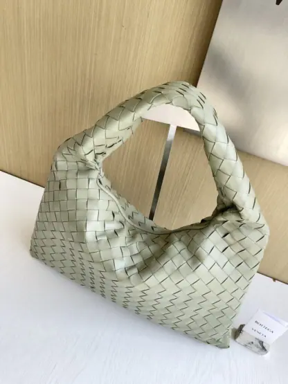 Replica Bottega Veneta Small Hop Travertine Shoulder Bag Calf Leather #3698 - Image 7